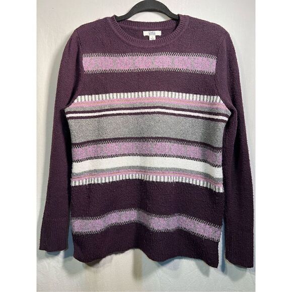 Croft & Barrow Women’s Pull Over Sweater Purple in Color Size Small - Picture 1 of 6